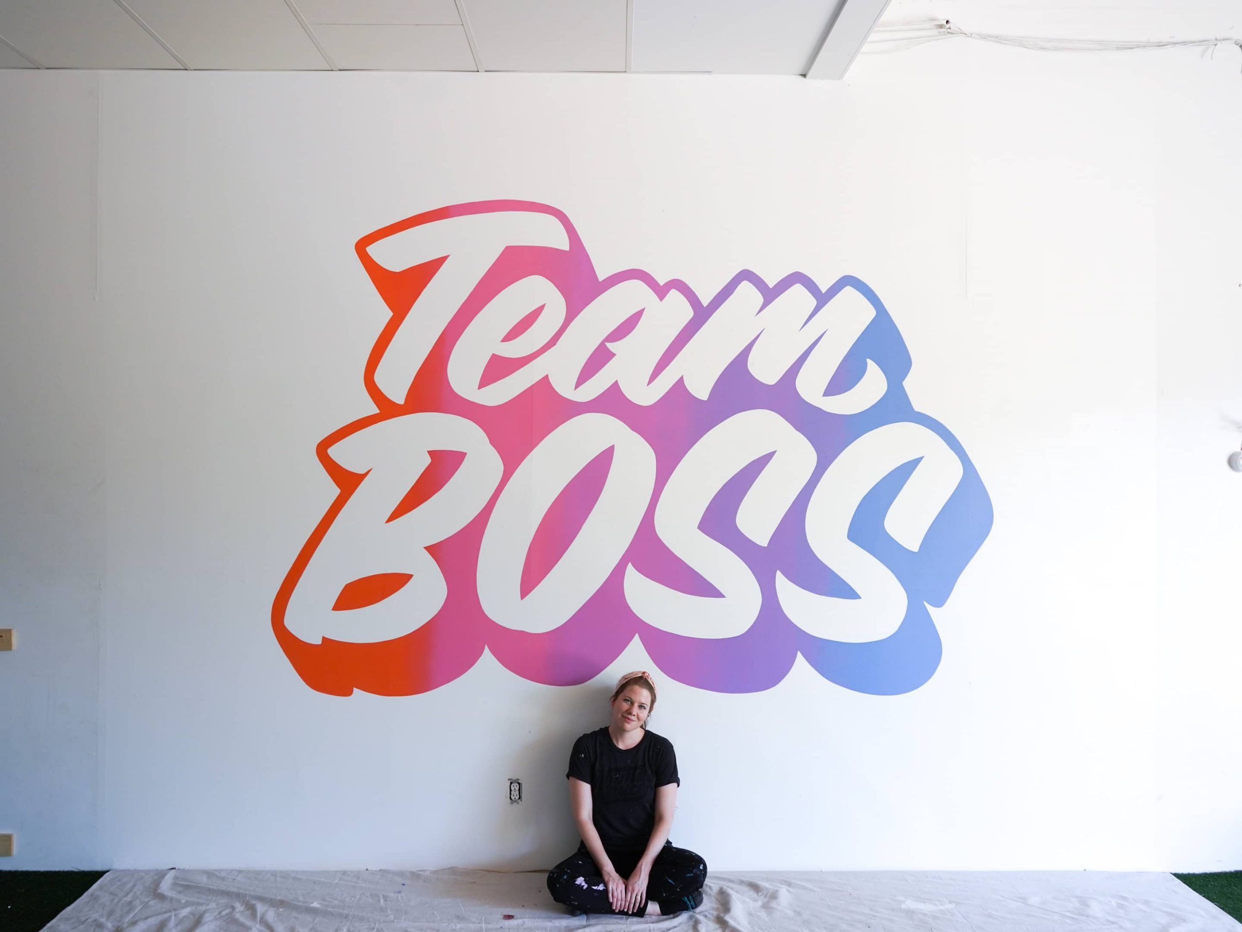 Team Boss mural